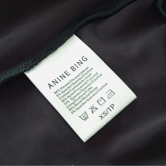 ANINE BING Whitney Open Back Bodysuit in Black, XS 0-2 NWT - Picture 8 of 8